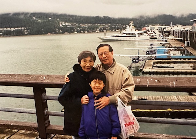 The unnamed author and his grandparents